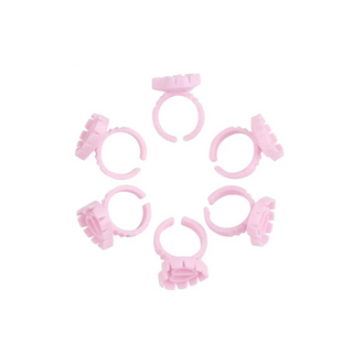 Heart Shape Glue Rings (100pcs)